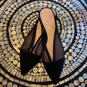 Zara Felt Slip-on Flats